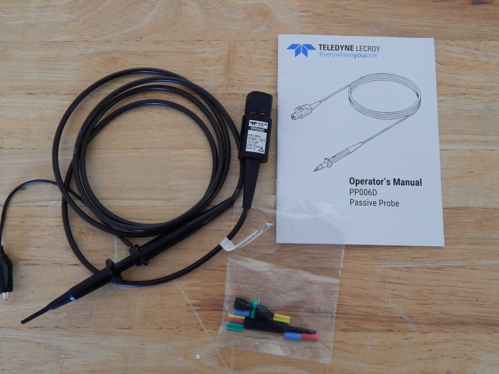 Teledyne LeCroy PP006D 500MHz 10MOhm 10:1 12.5pF O-scope Passive Probe (2 stock) Teledyne LeCroy PP006D 500MHz 10MOhm 10:1 12.5pF O-scope Passive Probe (2 stock)